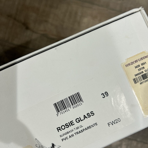 Amina Muaddi Rosie glass PVC am transparent heels - Picture 14 of 14